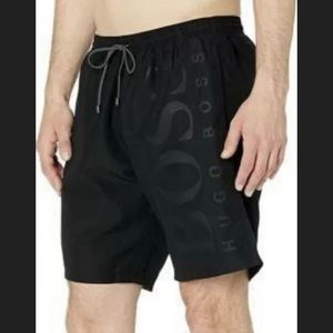 Hugo Boss Logo swim shorts in quick-drying fabric